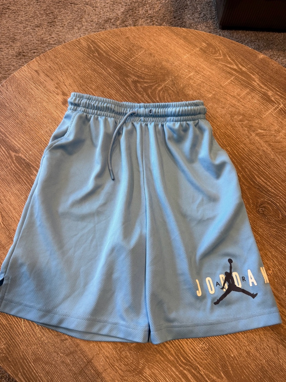 Jordan Boy’s Light Blue Athletic Mesh Shorts
